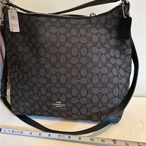 Coach Celeste Signature Convertible Shoulder Hobo Shoulder Bag Purse: Retail 375 - Picture 5 of 9
